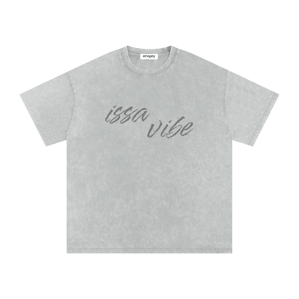 Issa Vibe Oversize Cotton Tee - Grey
