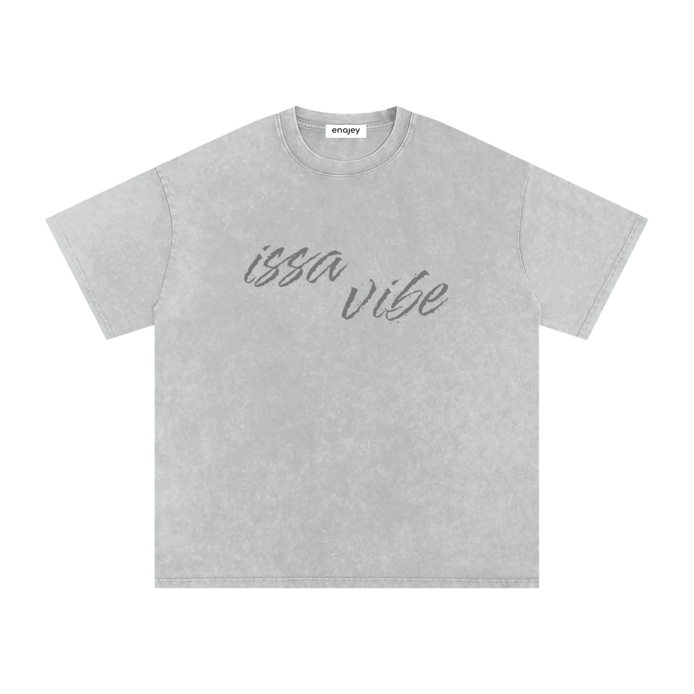 Issa Vibe Oversize Cotton Tee - Grey