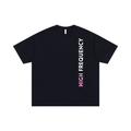 High Frequency Oversize Cotton Tee - Black