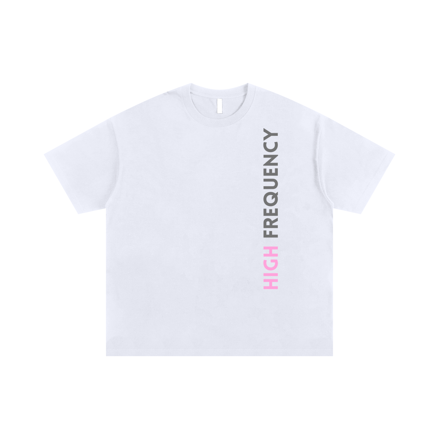 High Frequency Oversize Cotton Tee - White