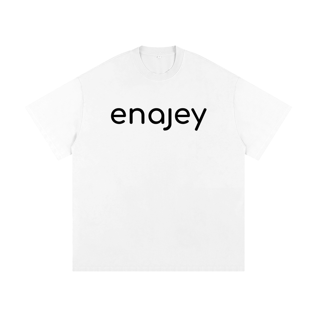 enajey Heavy Loose-Fit Tee - White