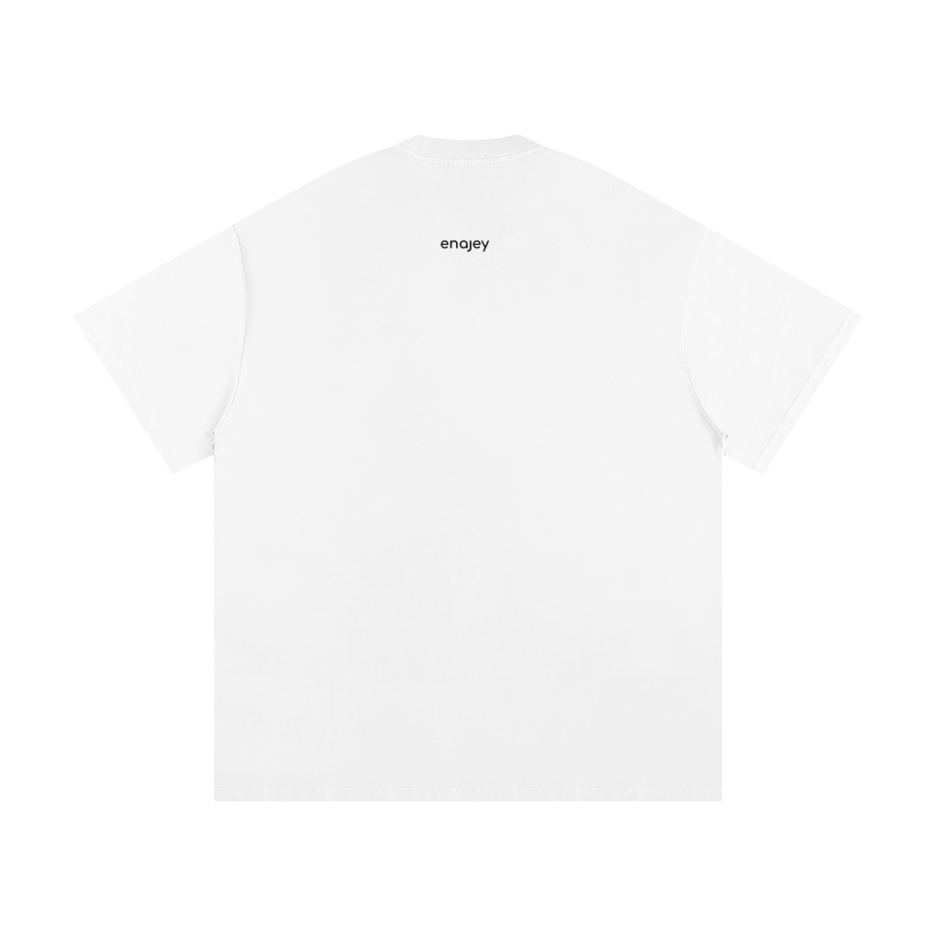 enajey Heavy Loose-Fit Tee - White